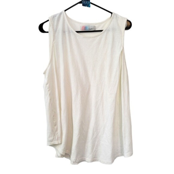 Free People Beach White Tank Top Size Medium - Picture 1 of 4